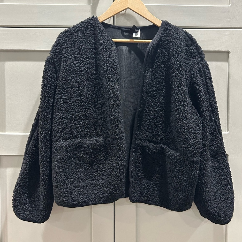 H&M teddy oversized jacket